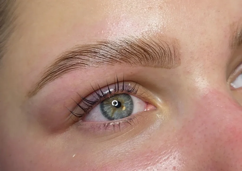 Wimpernlifting — späterer Schritt am selben Tag bei Lady Vi